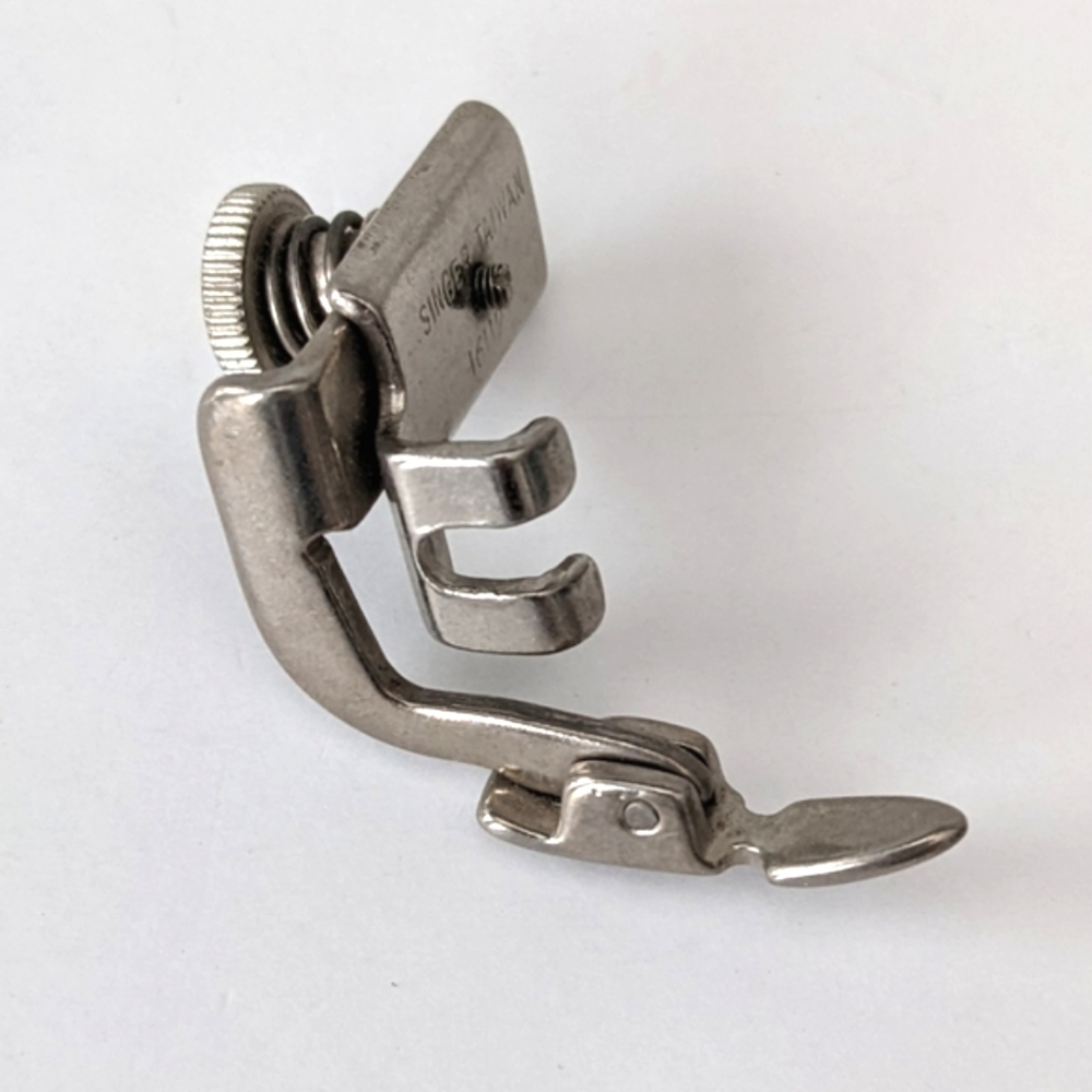 SINGER Hinged Zipper Cording Presser Foot 161127 Simanco Vintage